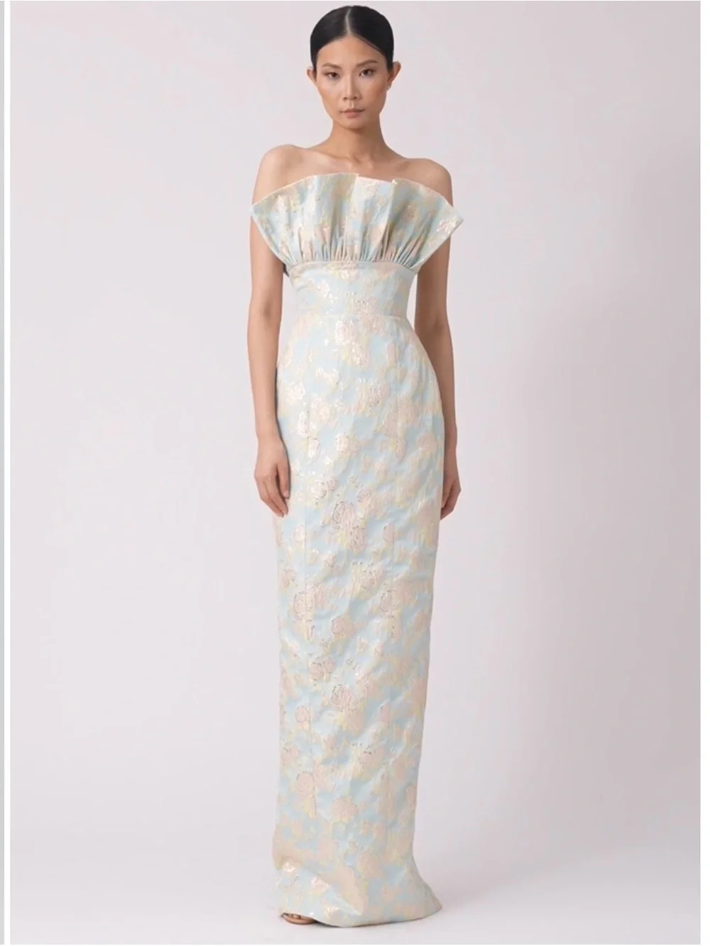 Sau Lee Noah Jaquard Gown